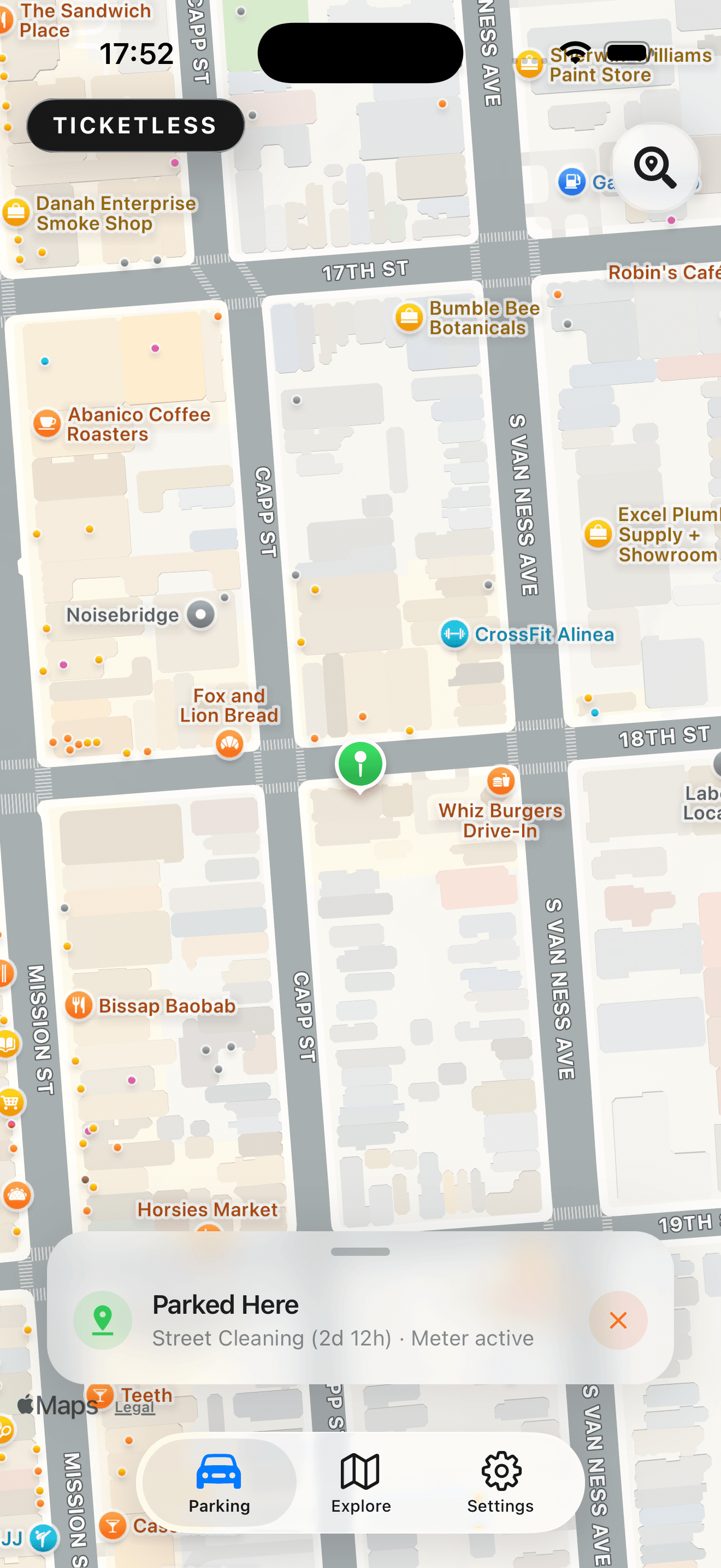 Auto parking detection